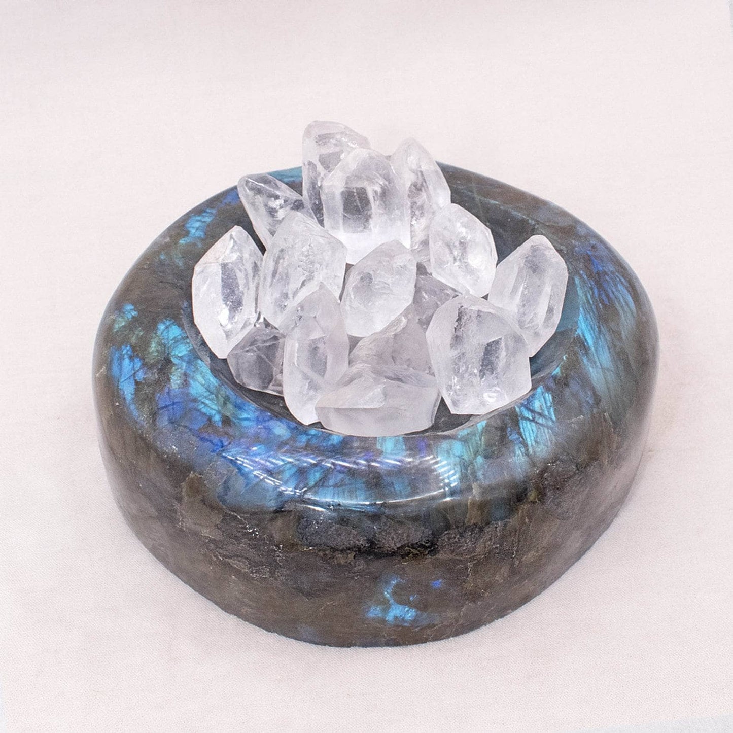 Genuine Labradorite Blue Flame Bowl - 1 of a Kind