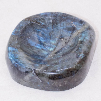 Genuine Labradorite Blue Flame Bowl - 1 of a Kind