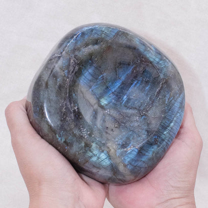 Genuine Labradorite Blue Flame Bowl - 1 of a Kind