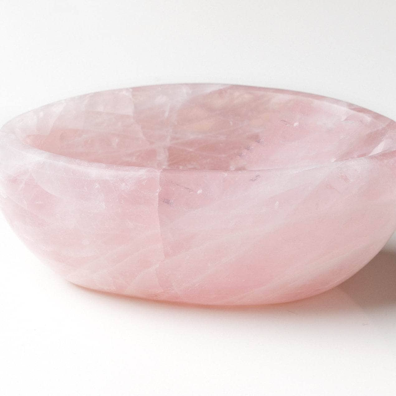 Rose Quartz Crystal Bowls- 1 of a Kind