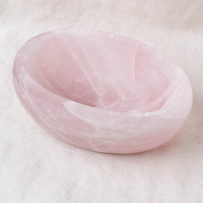 Rose Quartz Crystal Bowls- 1 of a Kind