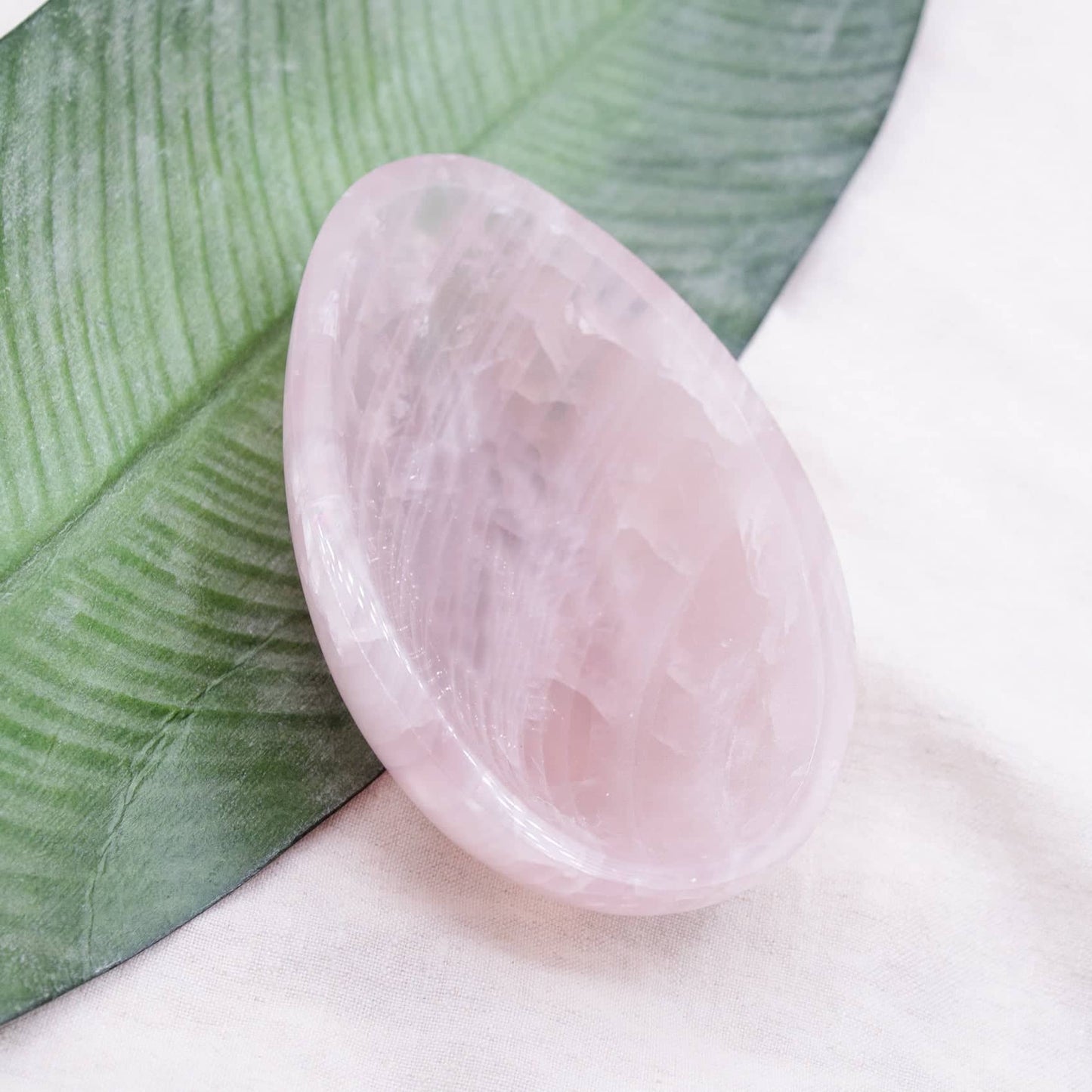 Rose Quartz Crystal Bowls- 1 of a Kind
