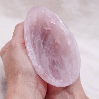 Rose Quartz Crystal Bowls- 1 of a Kind