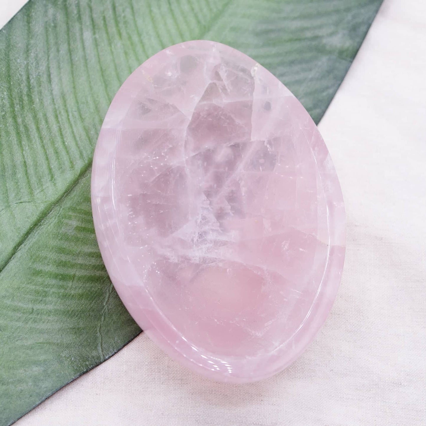 Rose Quartz Crystal Bowls- 1 of a Kind