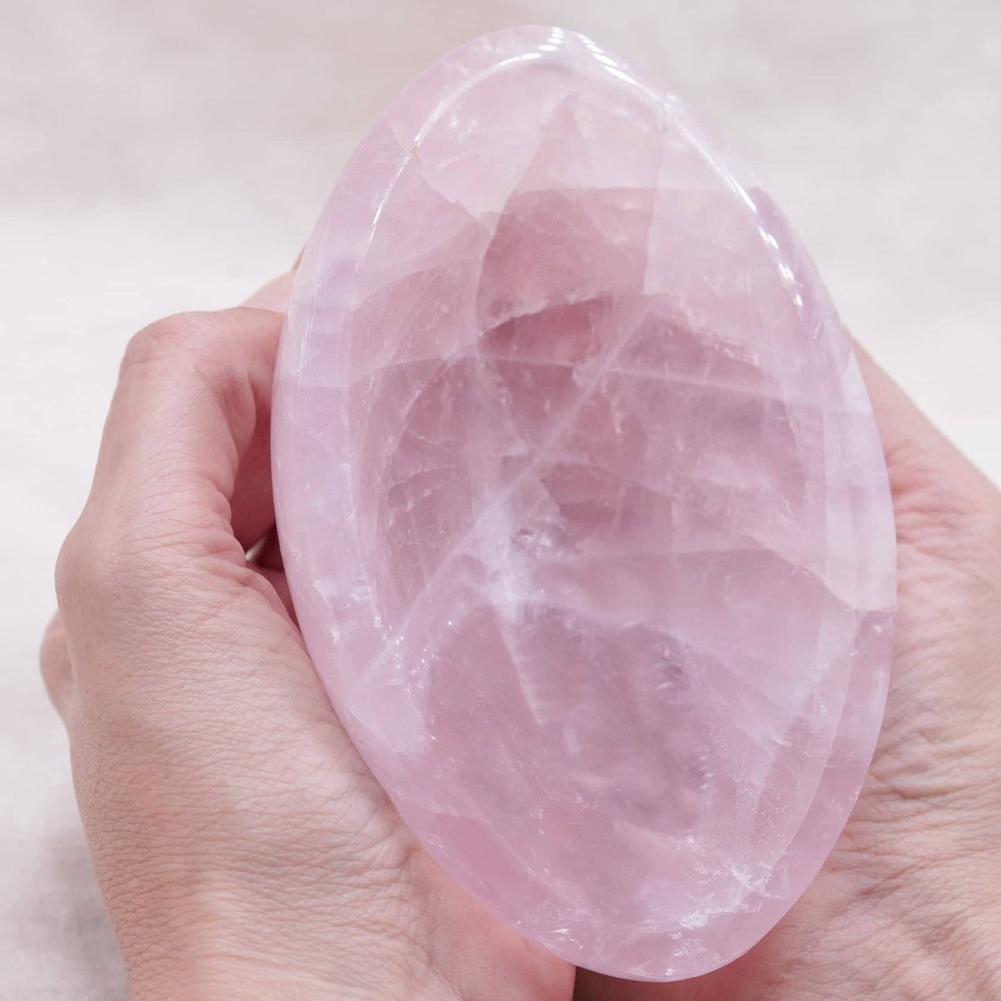 Rose Quartz Crystal Bowls- 1 of a Kind