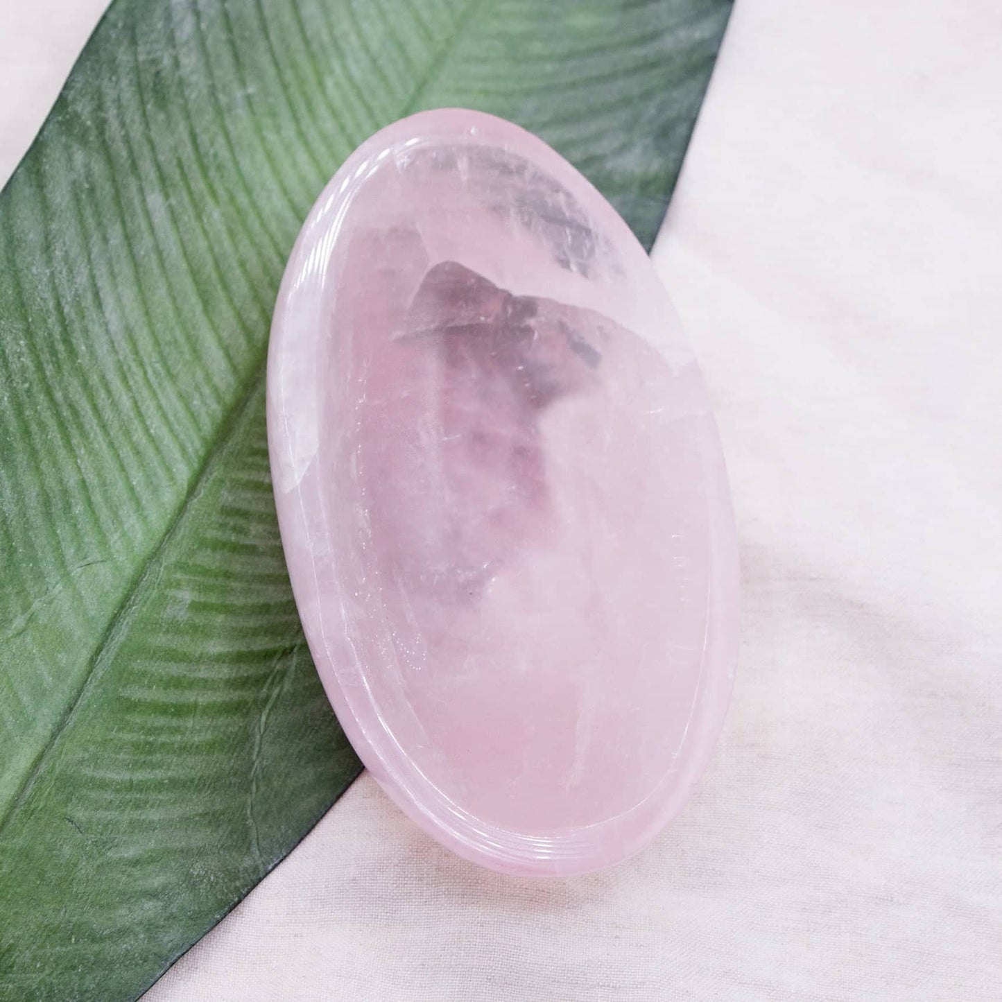 Rose Quartz Crystal Bowls- 1 of a Kind