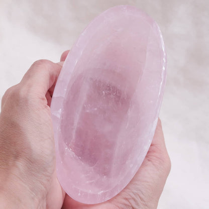 Rose Quartz Crystal Bowls- 1 of a Kind