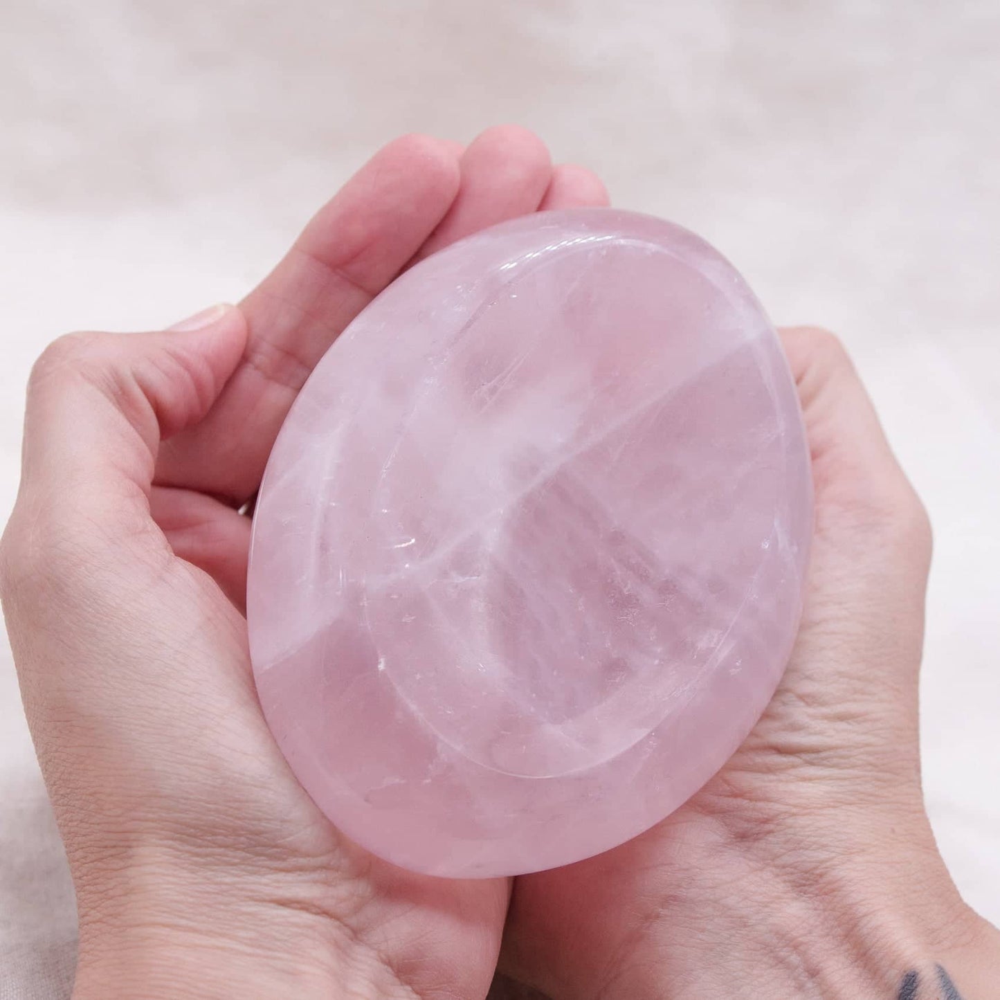 Rose Quartz Crystal Bowls- 1 of a Kind