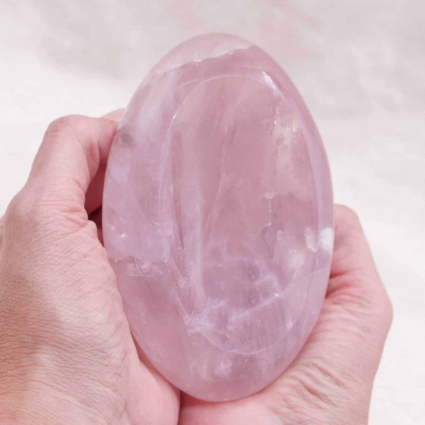 Rose Quartz Crystal Bowls- 1 of a Kind