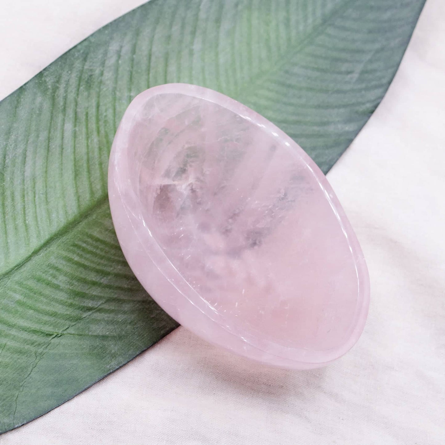 Rose Quartz Crystal Bowls- 1 of a Kind
