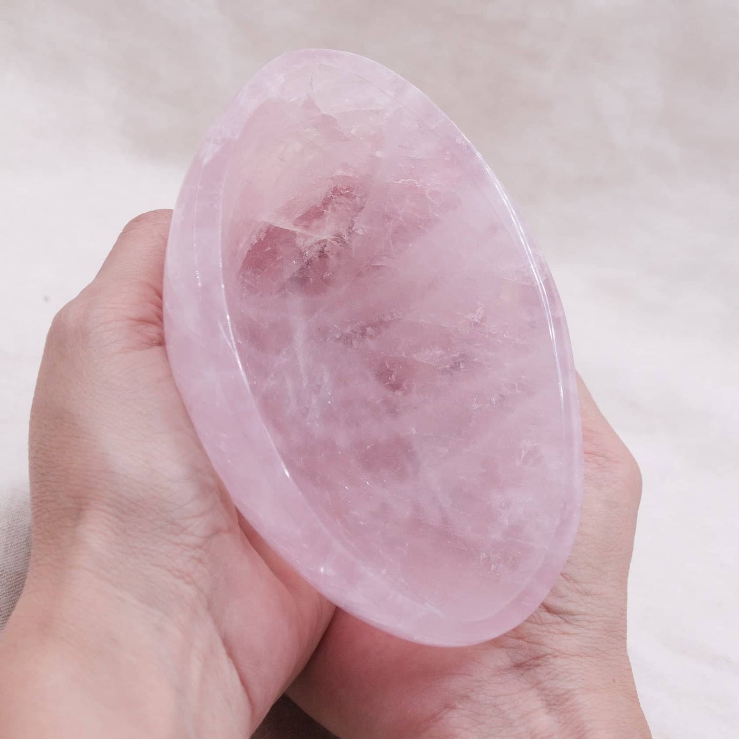 Rose Quartz Crystal Bowls- 1 of a Kind