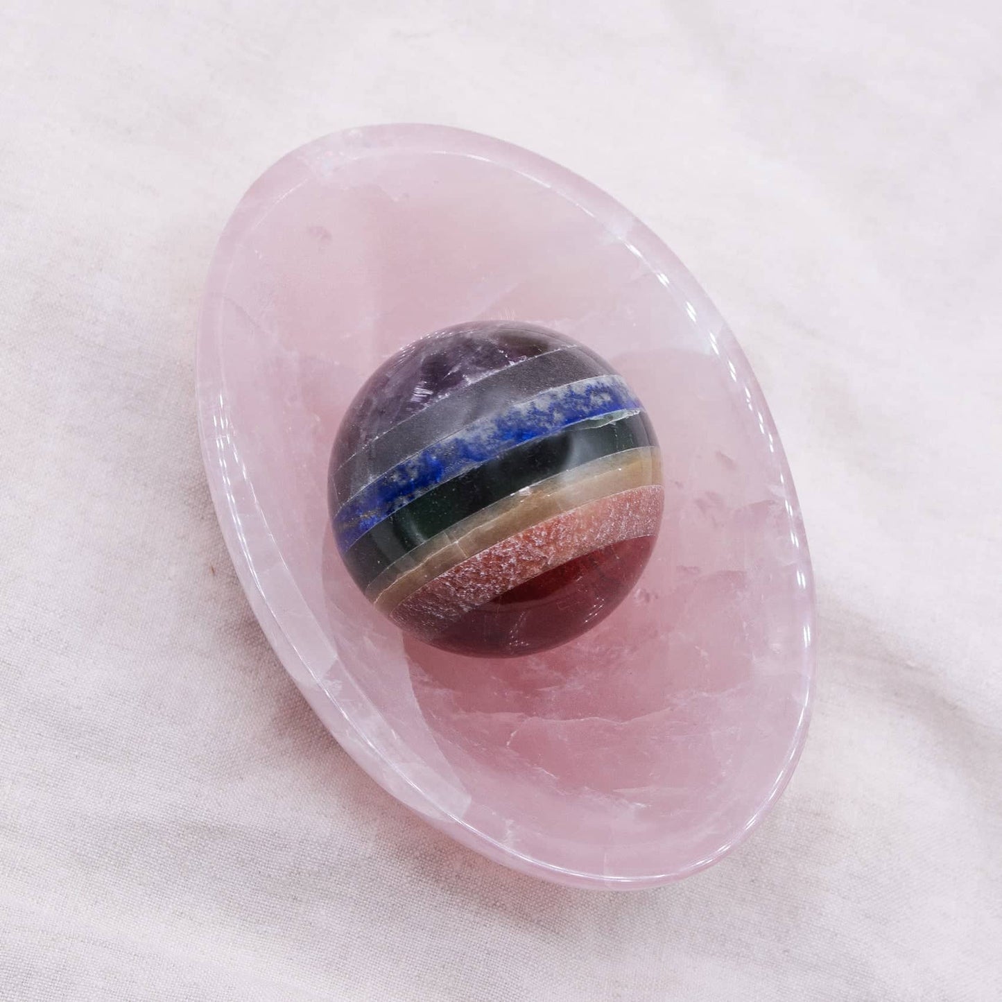 Rose Quartz Crystal Bowls- 1 of a Kind