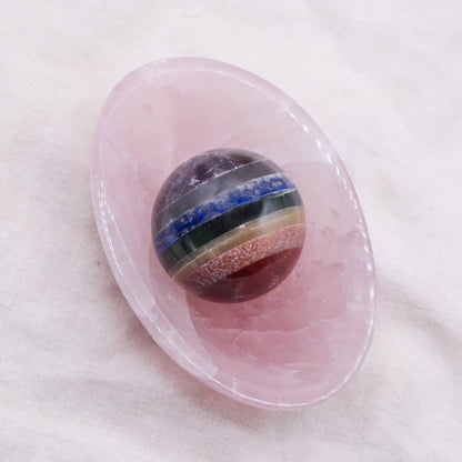 Rose Quartz Crystal Bowls- 1 of a Kind