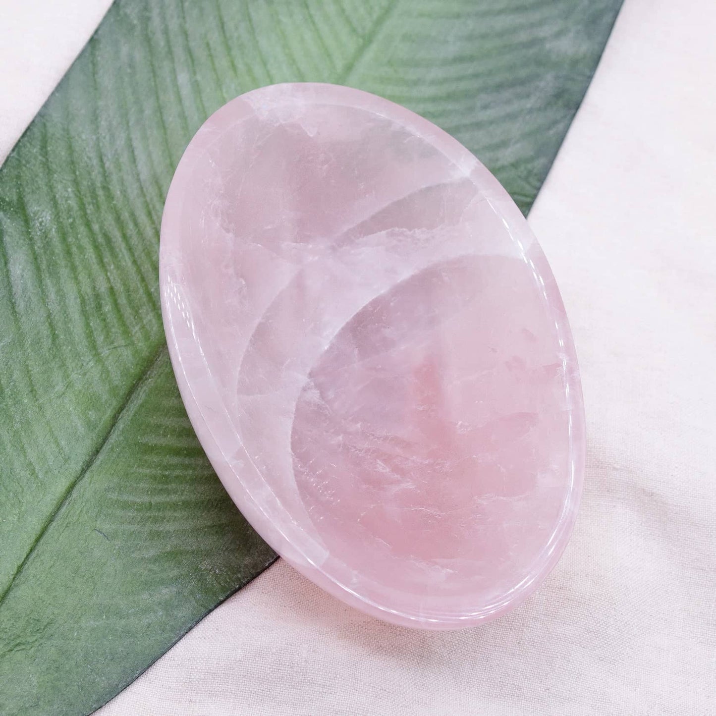 Rose Quartz Crystal Bowls- 1 of a Kind