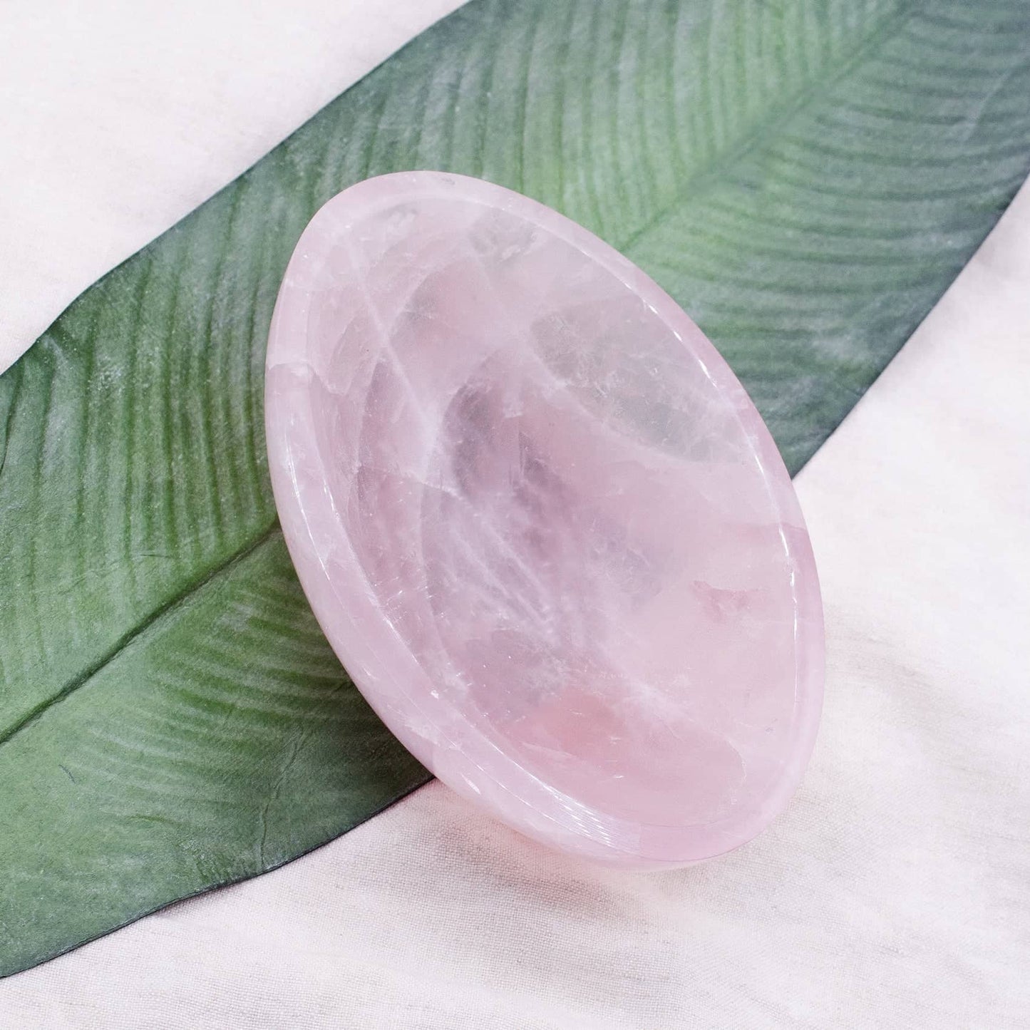 Rose Quartz Crystal Bowls- 1 of a Kind