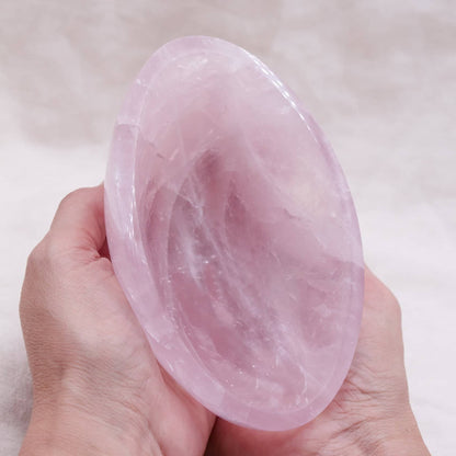 Rose Quartz Crystal Bowls- 1 of a Kind