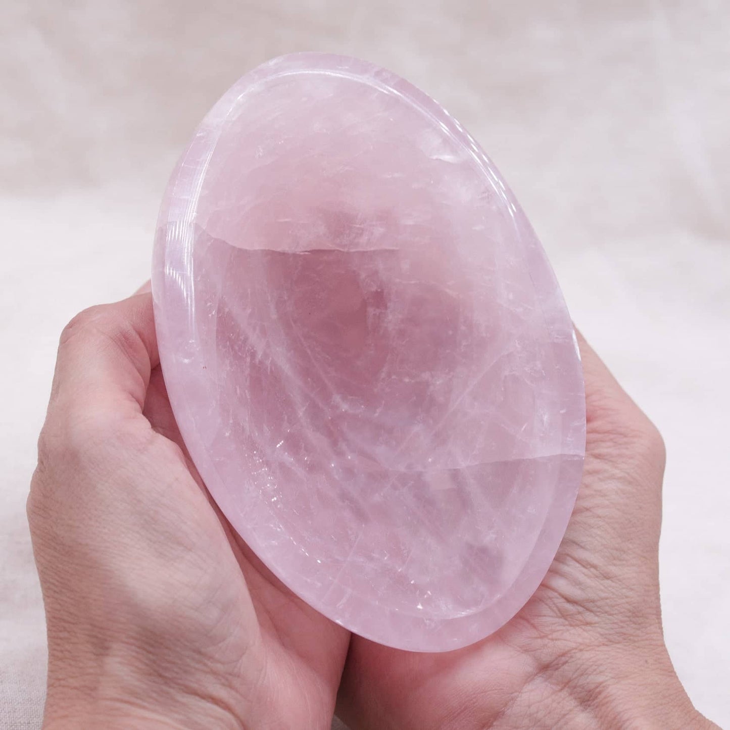 Rose Quartz Crystal Bowls- 1 of a Kind