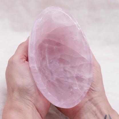 Rose Quartz Crystal Bowls- 1 of a Kind