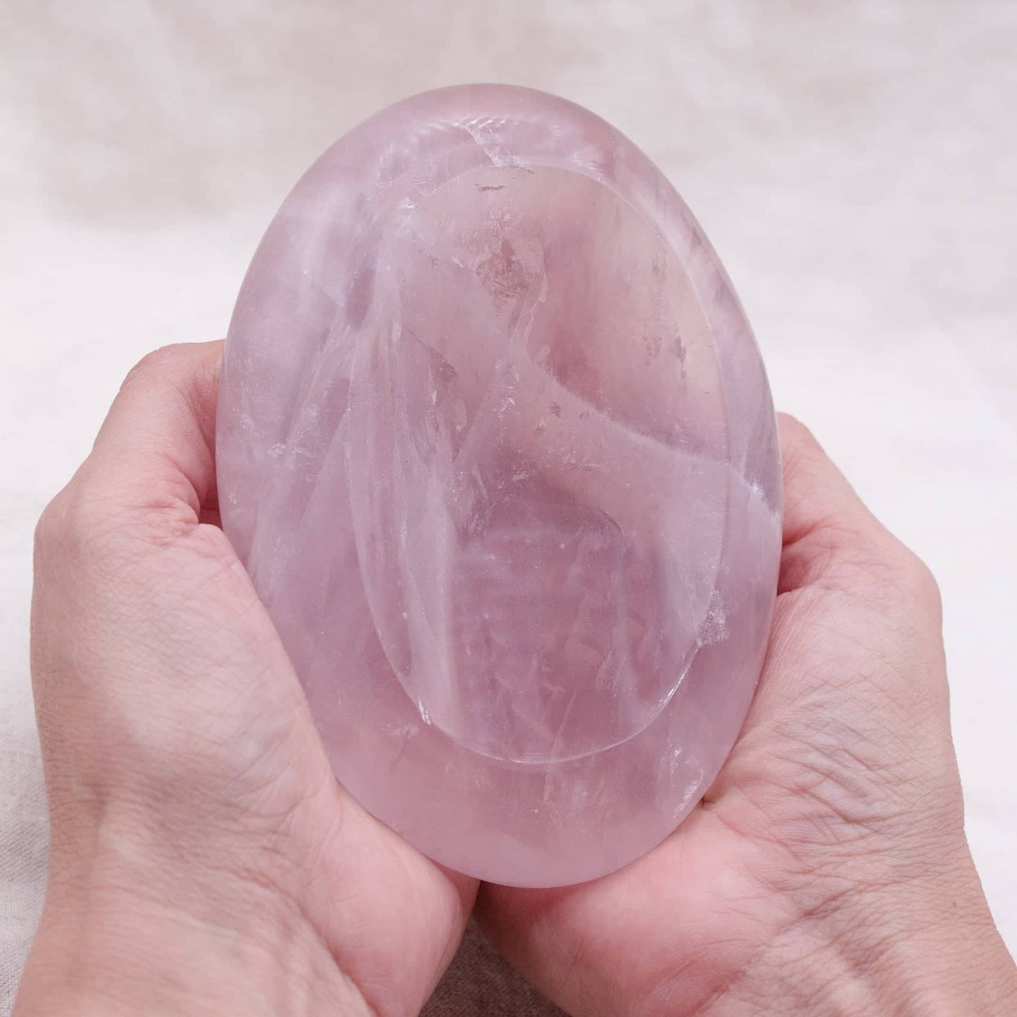 Rose Quartz Crystal Bowls- 1 of a Kind
