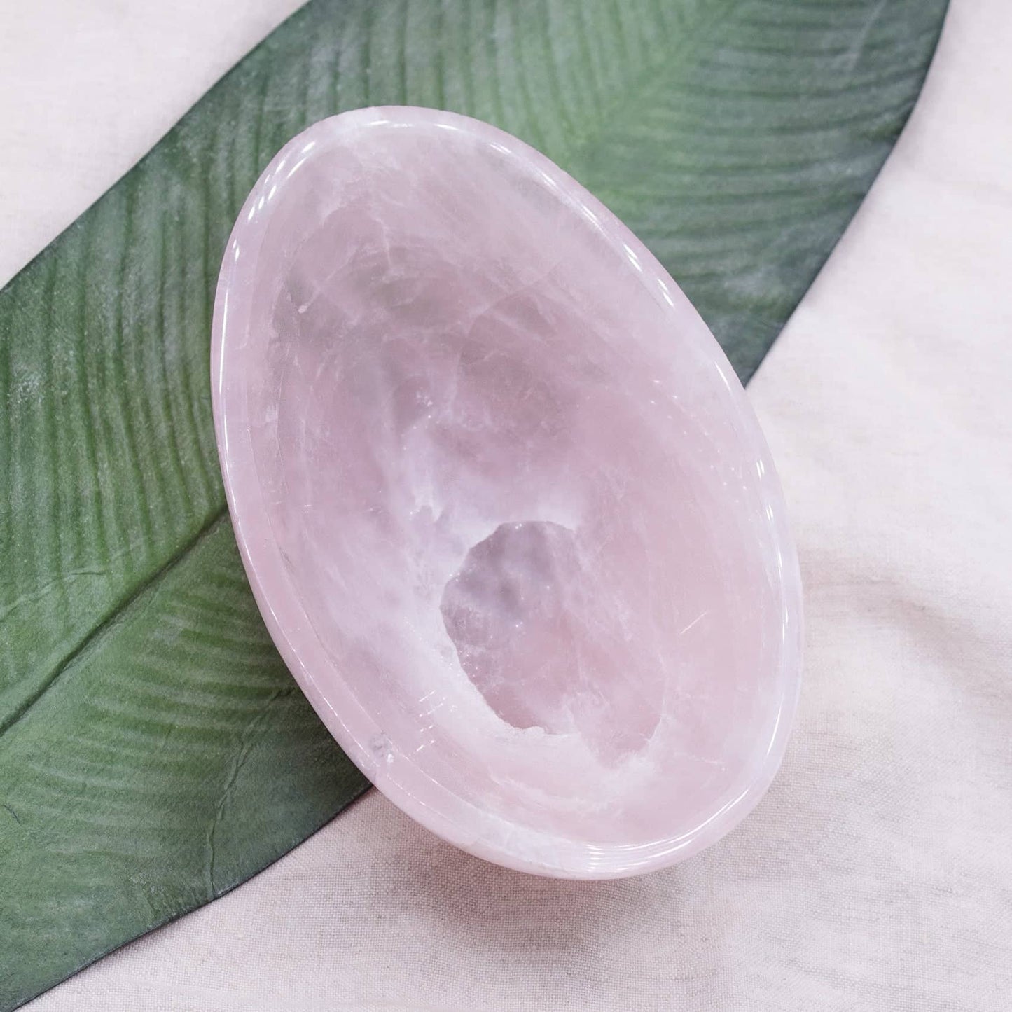 Rose Quartz Crystal Bowls- 1 of a Kind