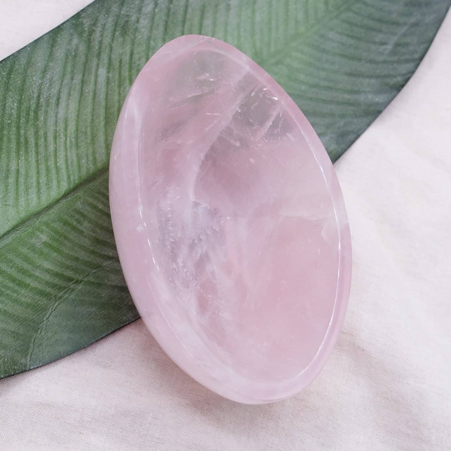 Rose Quartz Crystal Bowls- 1 of a Kind