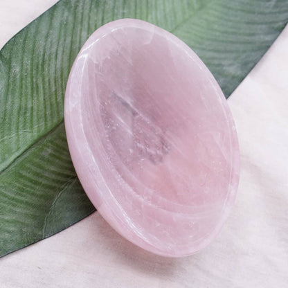 Rose Quartz Crystal Bowls- 1 of a Kind