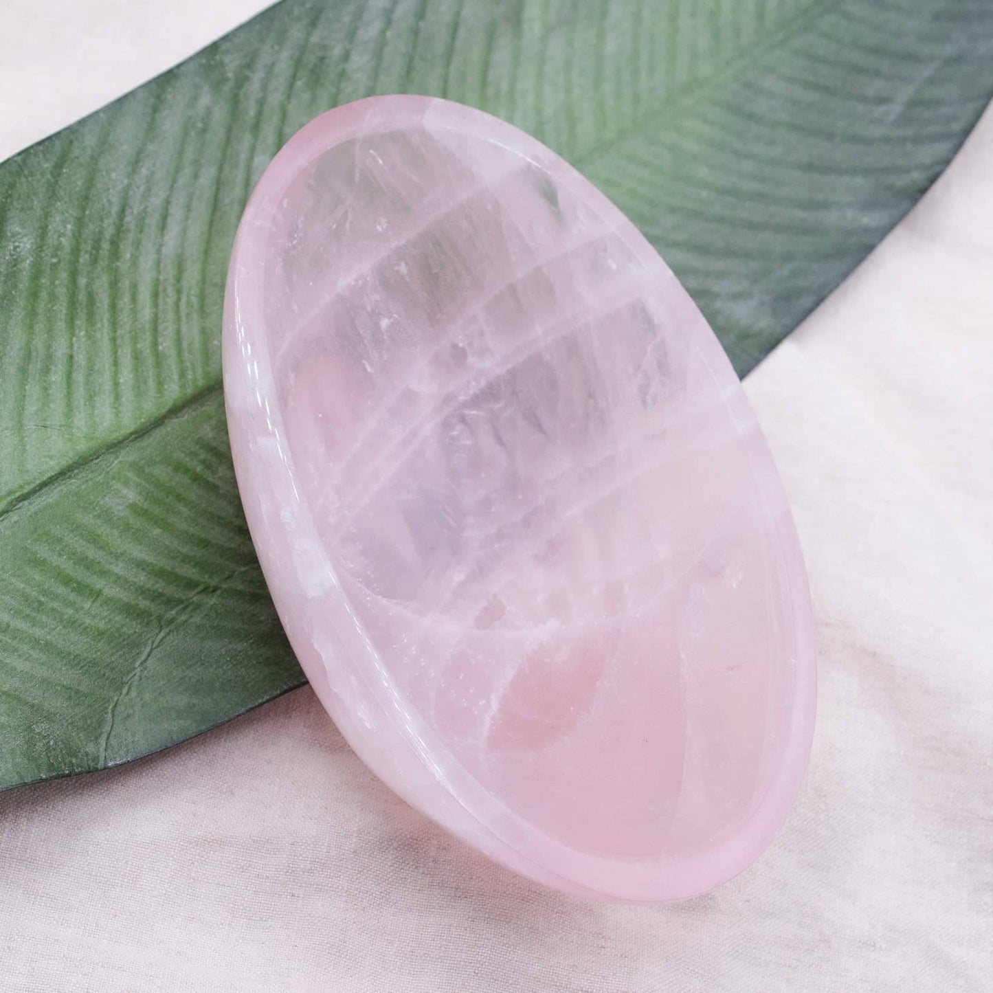 Rose Quartz Crystal Bowls- 1 of a Kind