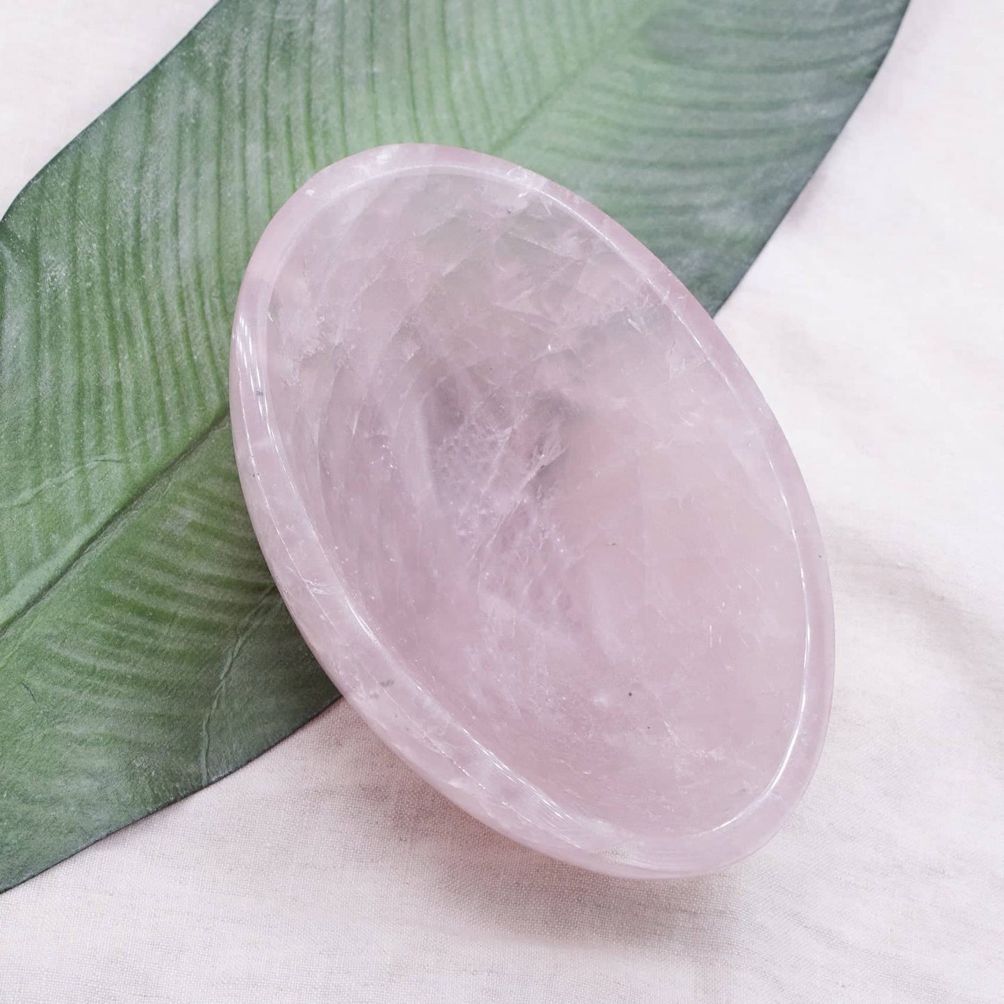 Rose Quartz Crystal Bowls- 1 of a Kind