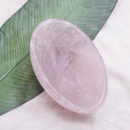 Rose Quartz Crystal Bowls- 1 of a Kind