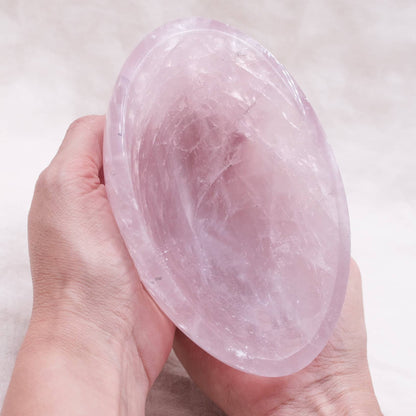 Rose Quartz Crystal Bowls- 1 of a Kind
