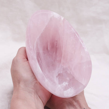 Rose Quartz Crystal Bowls- 1 of a Kind