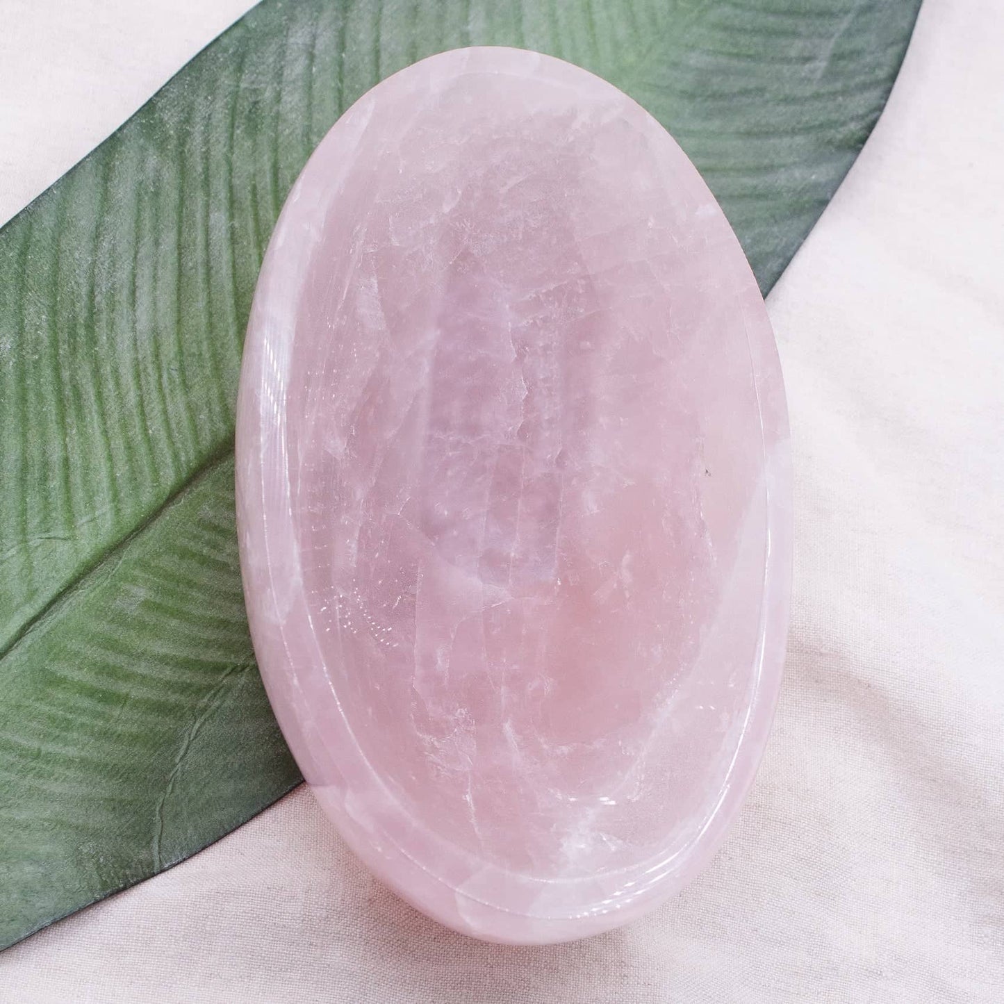 Rose Quartz Crystal Bowls- 1 of a Kind