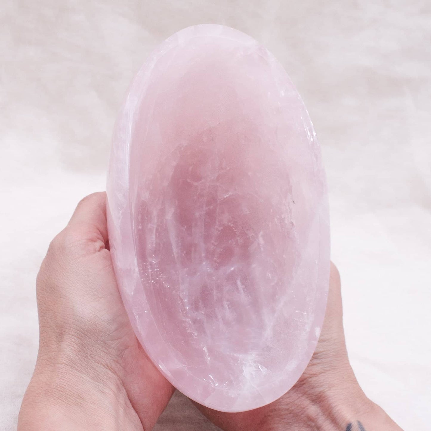 Rose Quartz Crystal Bowls- 1 of a Kind