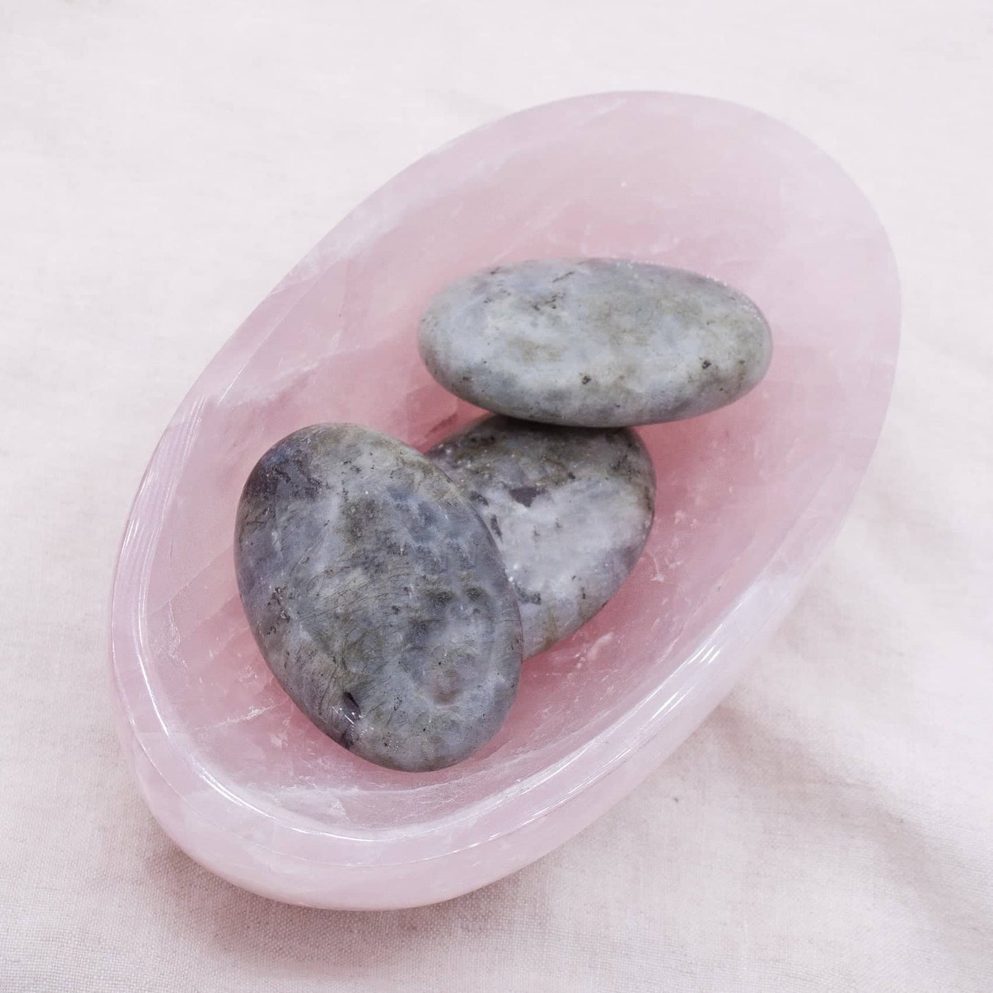 Rose Quartz Crystal Bowls- 1 of a Kind