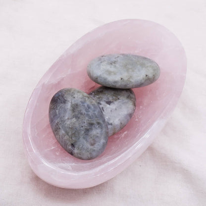 Rose Quartz Crystal Bowls- 1 of a Kind