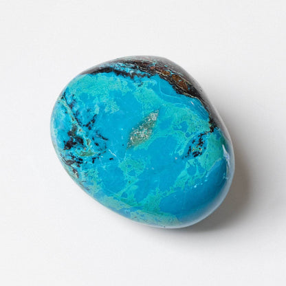 Rare Peruvian Chrysocolla Palm Stone