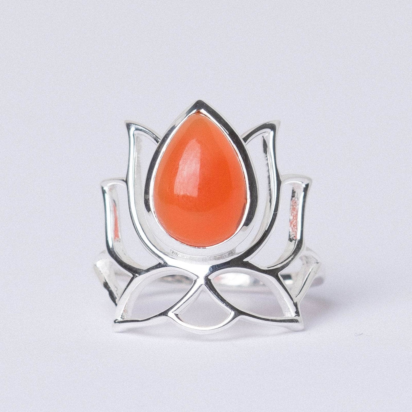 Lotus Gemstone Ring
