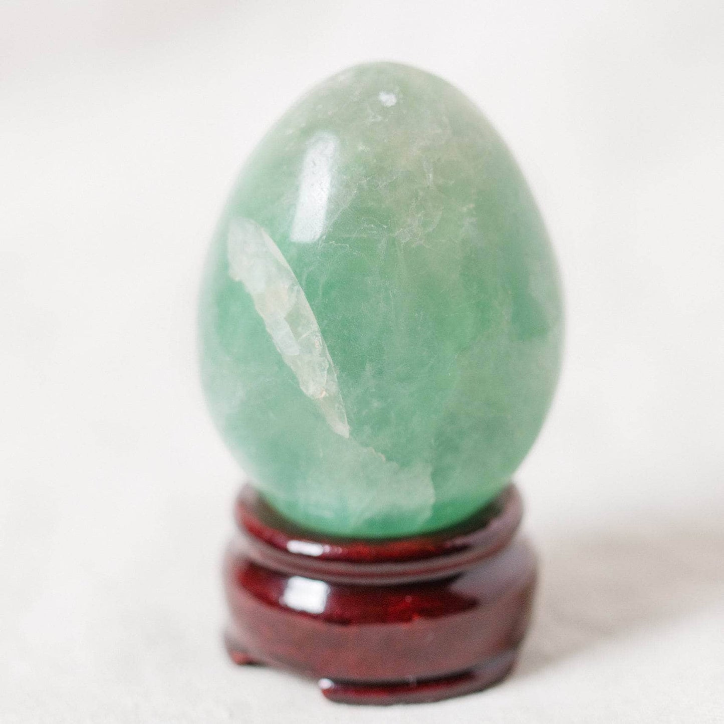 Green Rainbow Fluorite Eggs - AAA Premium Quality