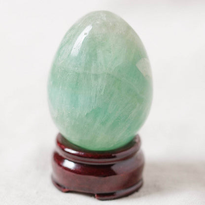 Green Rainbow Fluorite Eggs - AAA Premium Quality
