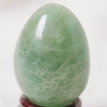 Green Rainbow Fluorite Eggs - AAA Premium Quality