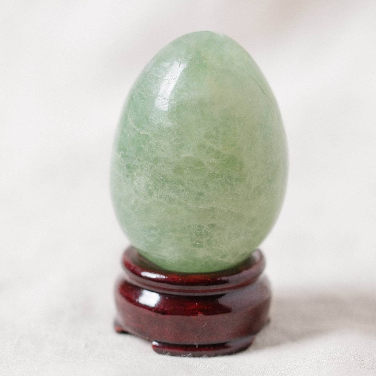 Green Rainbow Fluorite Eggs - AAA Premium Quality