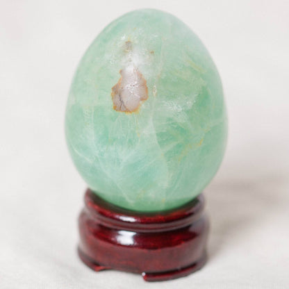 Green Rainbow Fluorite Eggs - AAA Premium Quality