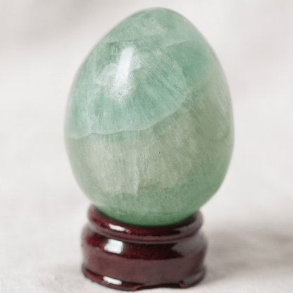 Green Rainbow Fluorite Eggs - AAA Premium Quality