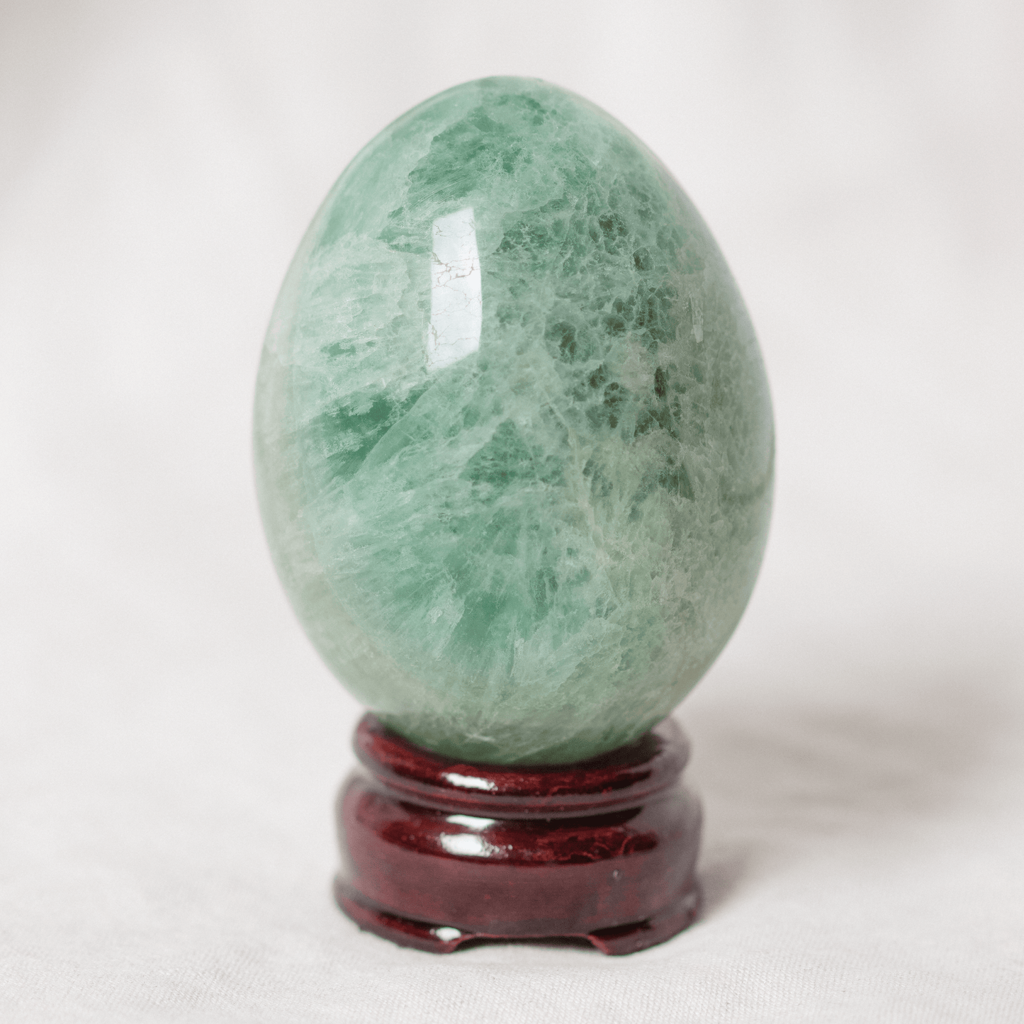 Green Rainbow Fluorite Eggs - AAA Premium Quality
