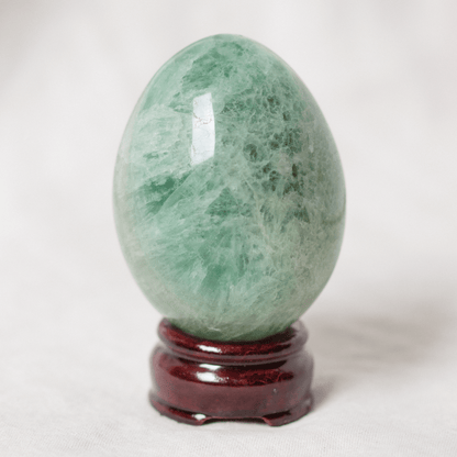Green Rainbow Fluorite Eggs - AAA Premium Quality