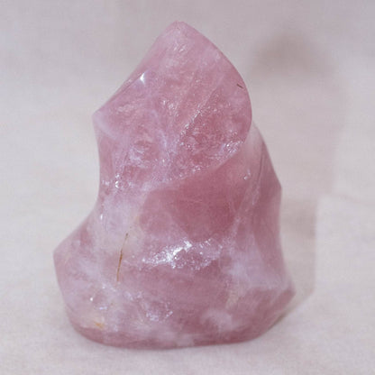 Rose Quartz Flame Crystals - 1 of a Kind