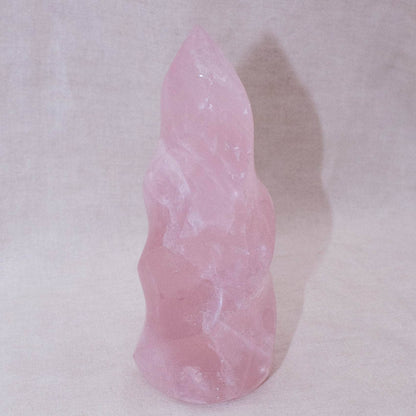 Rose Quartz Flame Crystals - 1 of a Kind