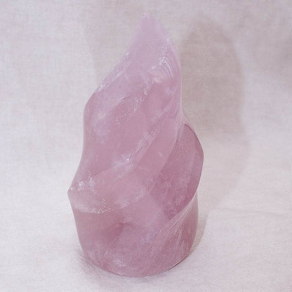 Rose Quartz Flame Crystals - 1 of a Kind