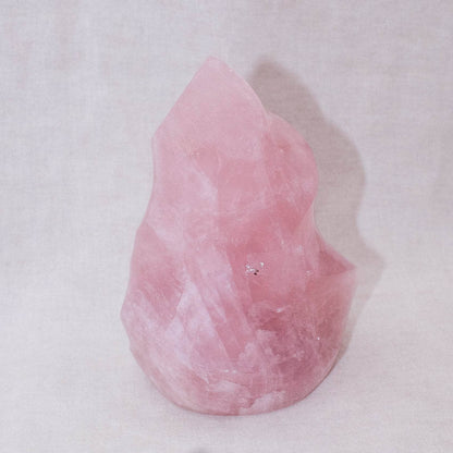 Rose Quartz Flame Crystals - 1 of a Kind