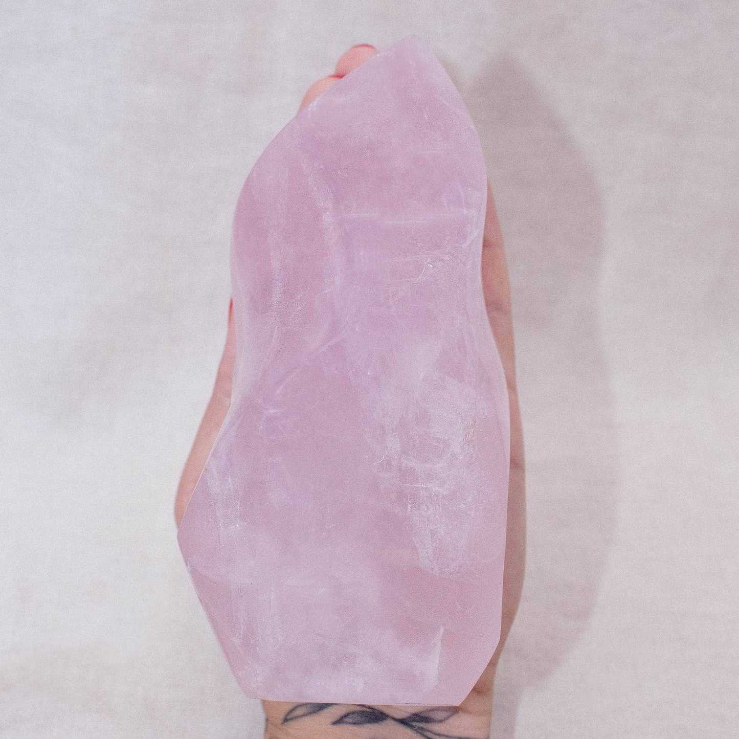 Rose Quartz Flame Crystals - 1 of a Kind
